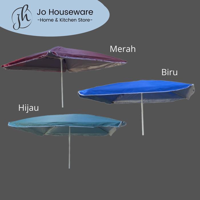 Payung pantai double layer / Tenda cafe jualan / Payung tenda premium
