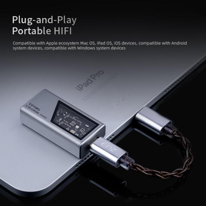 EPZ TP35 / TP35 PRO Dual CS43198 DAC Chip Amplifier Earphone Adapter
