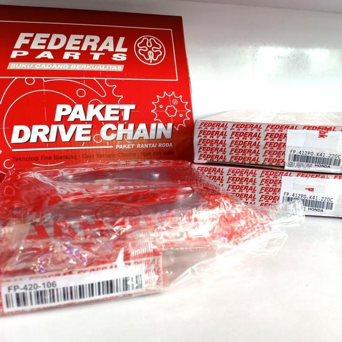 Federal Paket Drive Chain (Gear Set) Blade 125 Fi Fp-412P0-K41-220C
