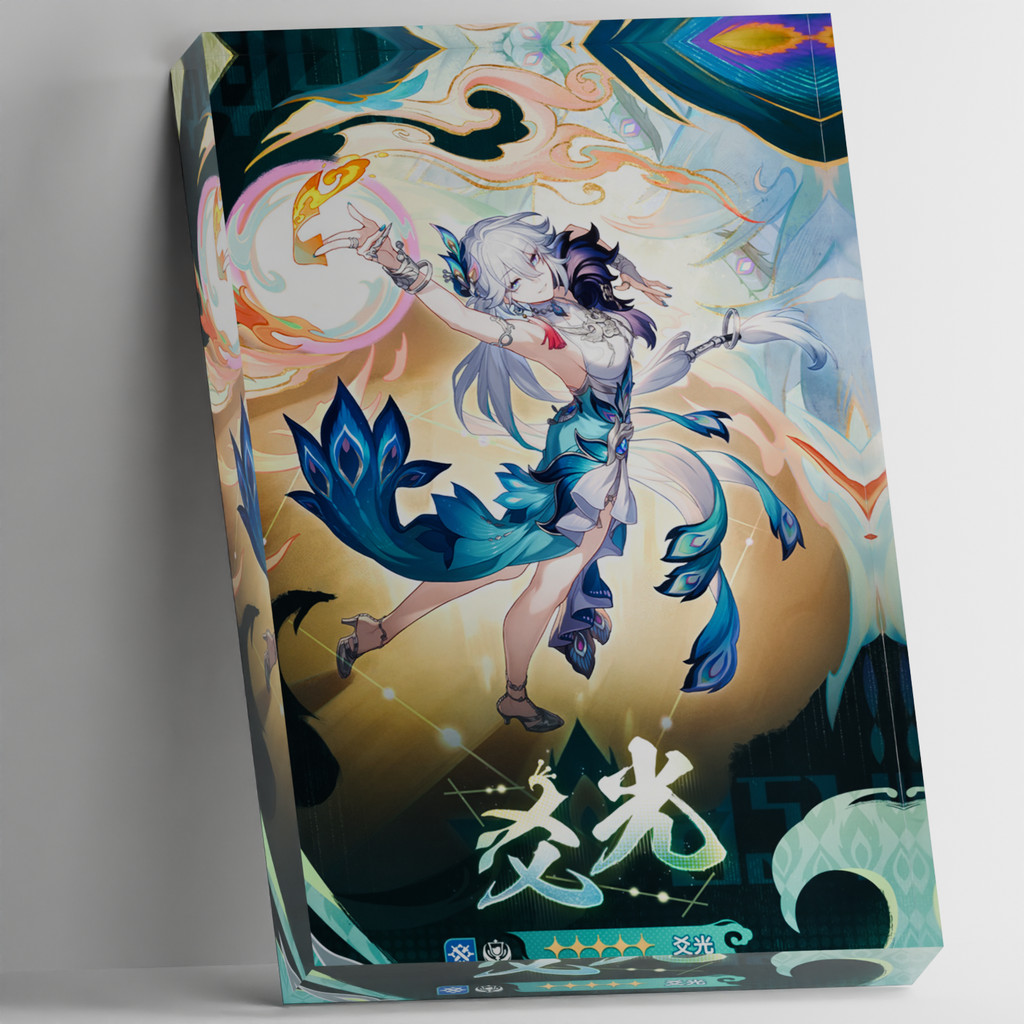 Acrylic Photo Block Honkai Star Rail Yao Guang General Figure Stand Madam Yao Peacock HSR Game Merch