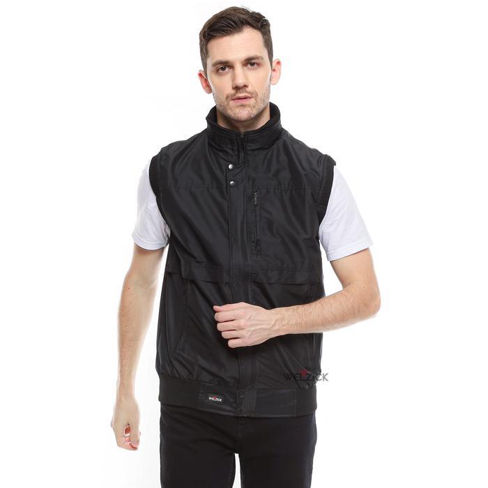 Eiger Sportwear - Vest Jaket Rompi Outdoor Pria Wanita Casual Medium Jumbo Rgn001 Black