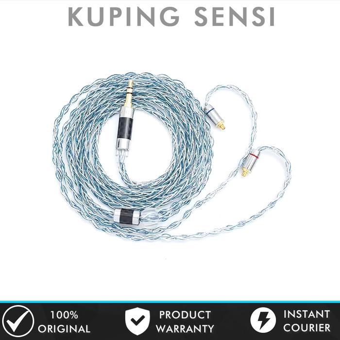 Original Xinhs Rainbow Blue Kabel Upgrade 8 Core For Kz Dq6 Trn Mt1 Pro Cca Cra Ivipq