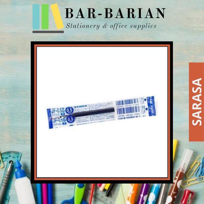 SALE Refil / Isi Tinta Sarasa ( PEN GEL ZEBRA ) Warna Hitam/Biru/Merah