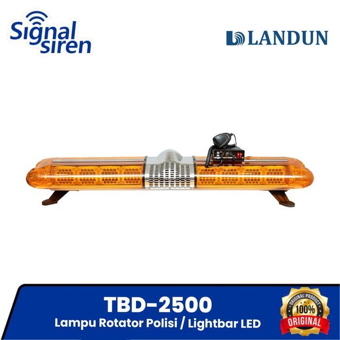 LANDUN TBD-2500 Lampu Rotator Polisi Sirine Ambulance Patwal Landun Sirine Polisi Patwal Rotator Str