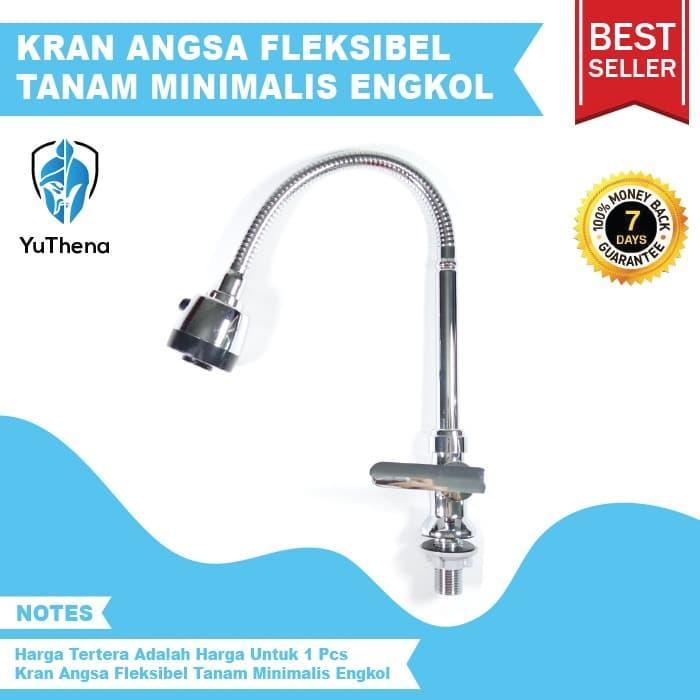 Kran Angsa Fleksibel Tanam Minimalis Kran Cuci Piring Sink