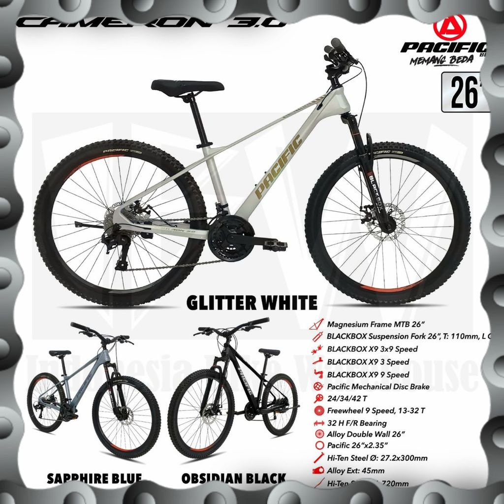 IBW - Sepeda MTB PACIFIC CAMERON 3.0 Uk 26"