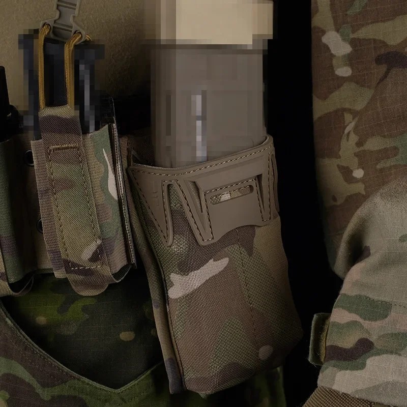 Universal Mag Pouch Pincers Style AR15 5.56mm Single MAG Pouches MOLLE Quick Release Airsoft Vest