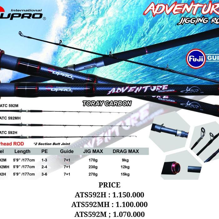 Promo Eupro Adventure Rod Spinning Ads / Overhead Adc 592/177Cm - Joran Jig