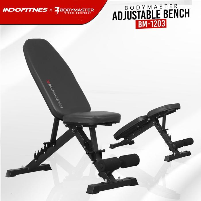 BODYMASTER Adjustable Bench BM-1203HE Kursi Bangku Gym Fitness Bench Press Heavy Duty Adjustable Gym