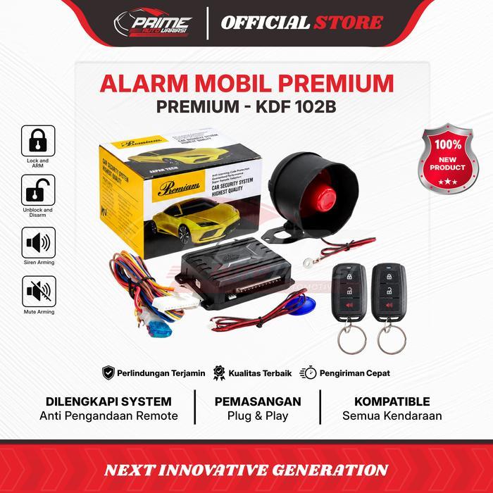 Promo Alarm Mobil Premium Kdf102B - Alarm Mobil Remote Model Remote Avanza - Alarm Tuk Tuk Original