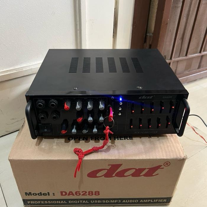 Amplifier Dat Da 6288 Ampli Dat Da6288 Dat 6288 Original Usb Bluetooth #Gratisongkir