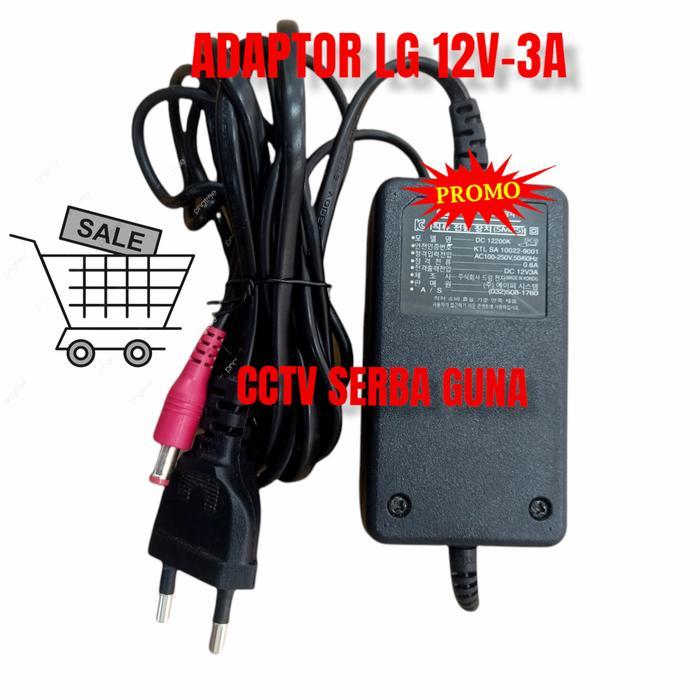AC DC Adaptor 12V 3A LG Adaptor Dvr / Cctv