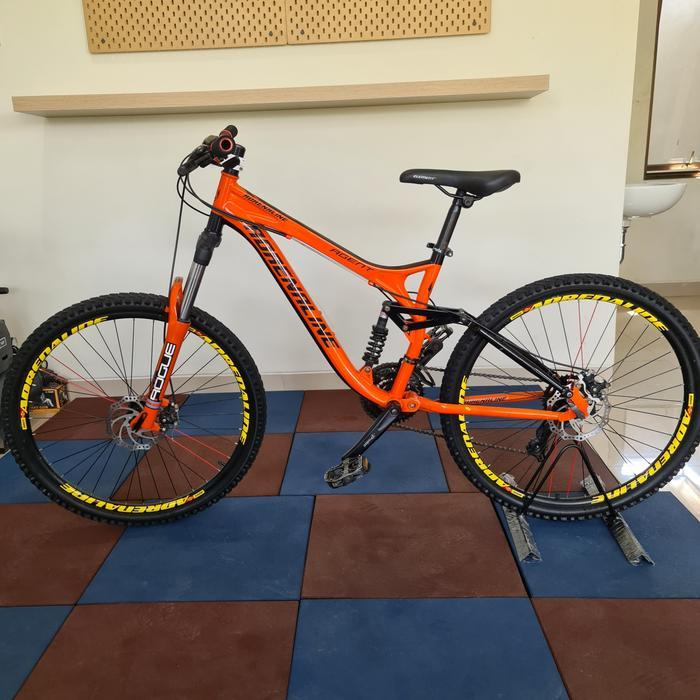 Sepeda Gunung MTB Fullsus Adrenaline Agent Orange