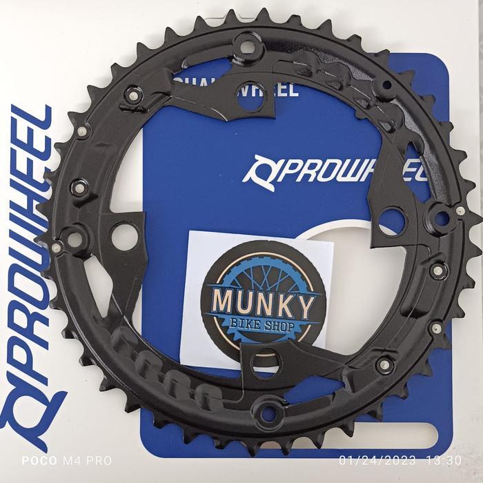 Promo Chainring Prowheel 42T 44T BCD 104 BCD untuk double chainring sepeda Terlaris