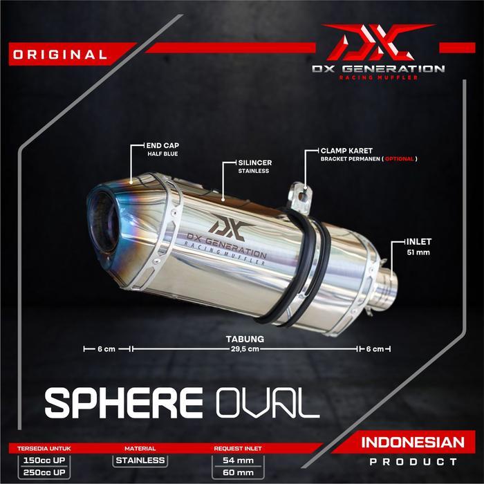 Knalpot Dx Generation Sphere Oval