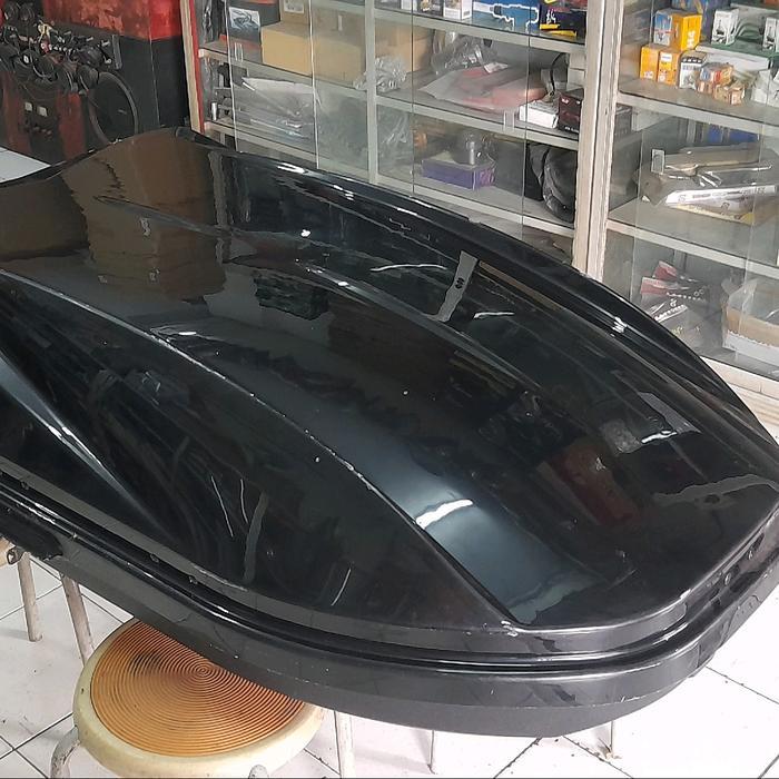 roof box roofbox mobil rak atas bagasi mobil roof rack universal - hitam