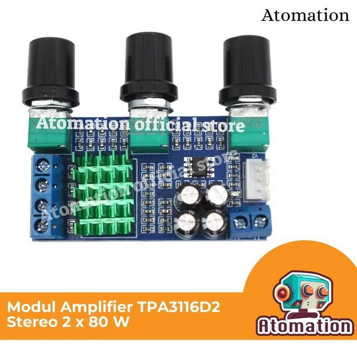 Modul Amplifier Ampli TPA 3116D2 TPA3166 D2 XH-M567 Stereo 2 x 80 W Audio Sound Speaker TOA