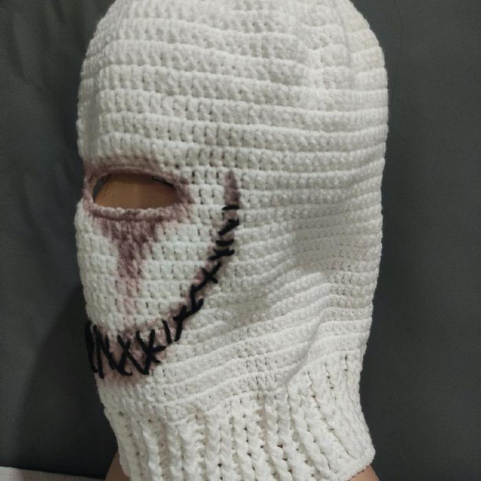topeng balaclava rajut handmade