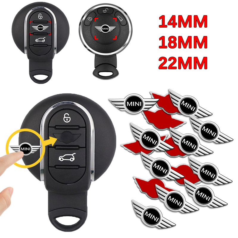 IMPORT Car Key Sticker Logo 3D Metal Emblem Car Accessories for Mini Cooper John Cooper Works R50