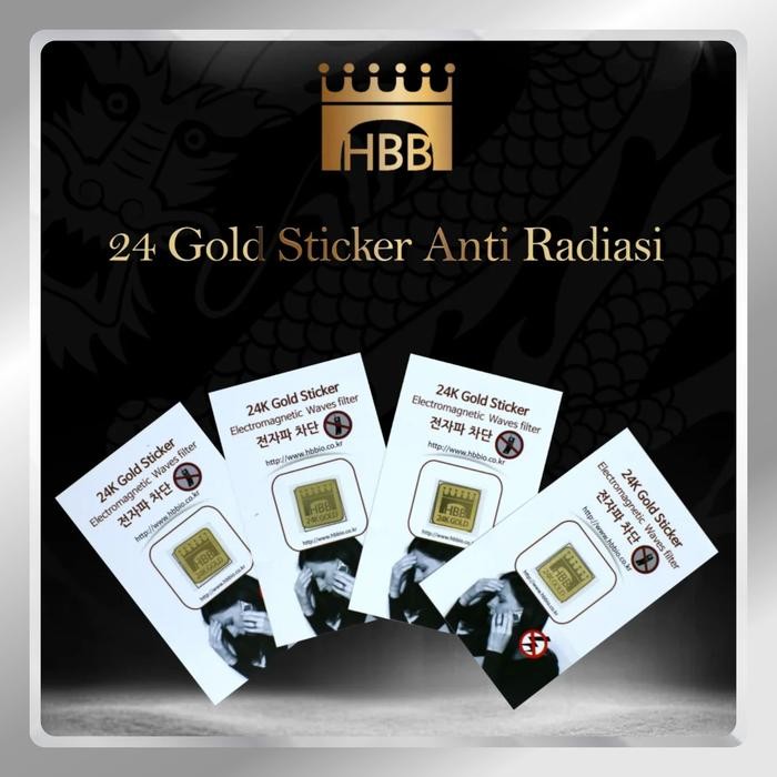 Sticker Habibi Anti Radiasi Rasio Hp 24K Gold Sticker Anti Radiasi Radiprotect Penangkal Hp Laptop