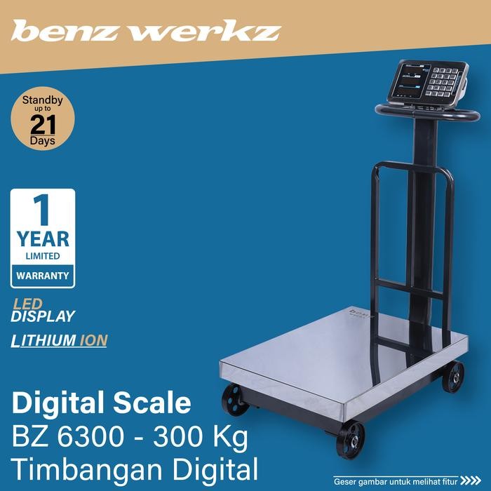 Timbangan Digital / Timbangan Duduk Expedisi Paket 300 Kg Benz Werkz