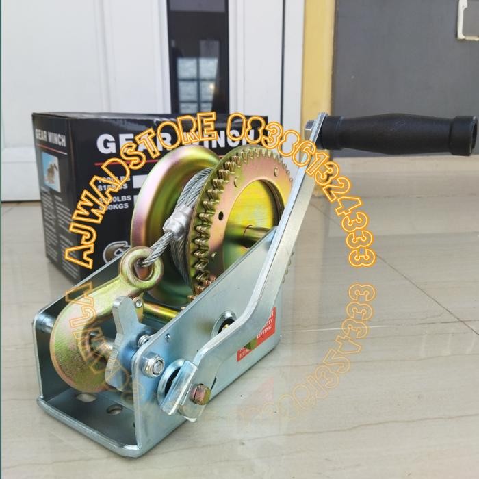 hand winch katrol manual tangan /mesin derek tangan manual 1000 LBS