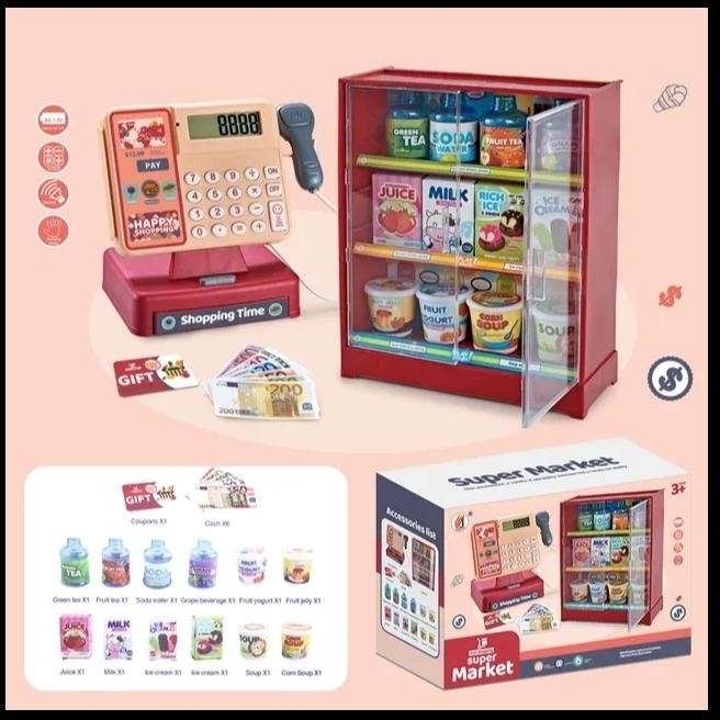(Best) mesin kasir mainan super market kasir kasiran import