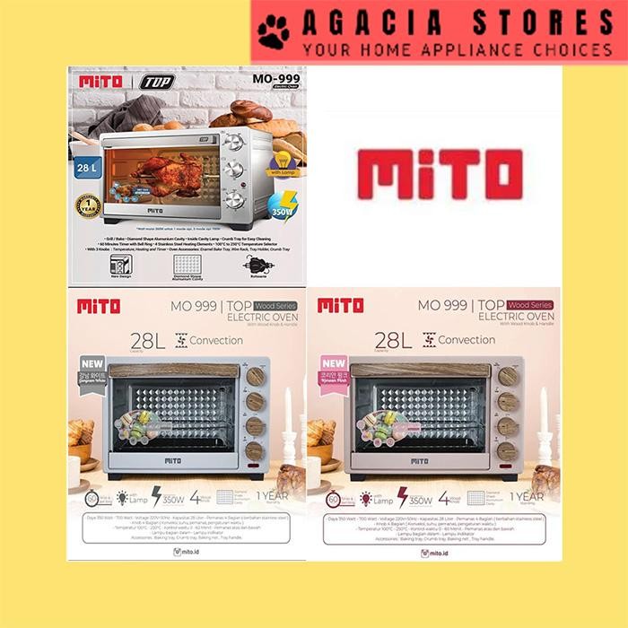 Ready Oven Listrik Mito MO 999 28 Liter Low Watt Oven Mito 999 Oven Mito TOP
