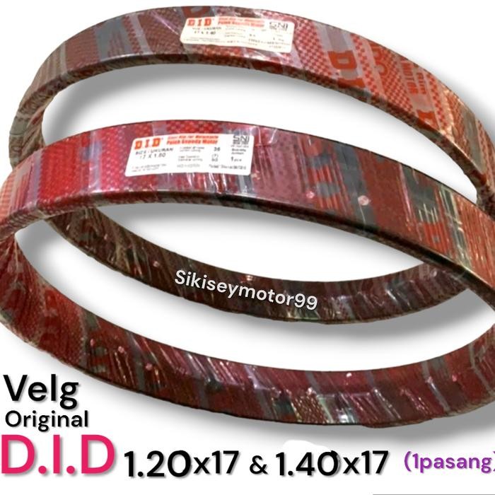 VELG 120 17 dan 140 17 DID Hitam. (Harga 1pasang)