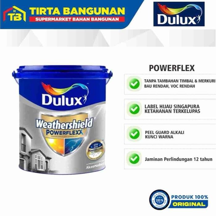DULUX WEATHERSHIELD POWERFLEX CAT TEMBOK EXTERIOR