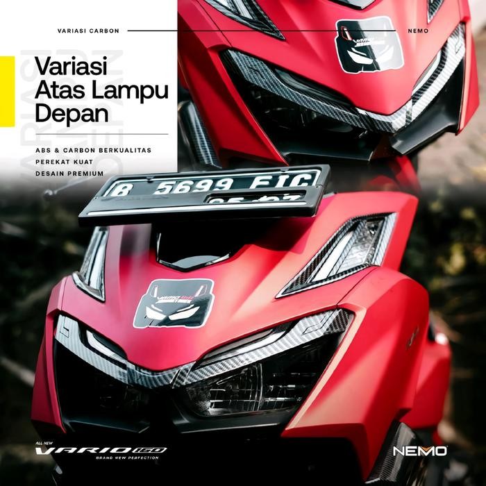(Stok Terbatas) Cover Alis Vario 160 Carbon Nemo Vario 160 Abs Cbs
