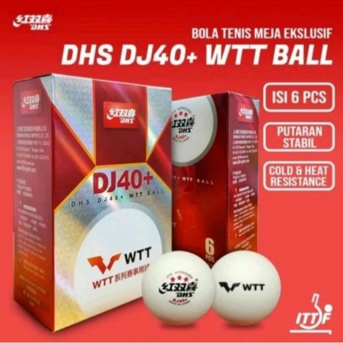 BOLA DHS WTT BINTANG 3 BOLA PINGPONG TENIS MEJA 100%ORIGINAL BALL