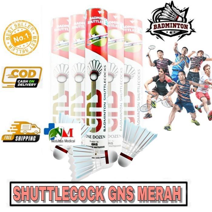 shuttlecock GNS Merah/ kok GNS silver/ Koq bulutangkis GNS Original