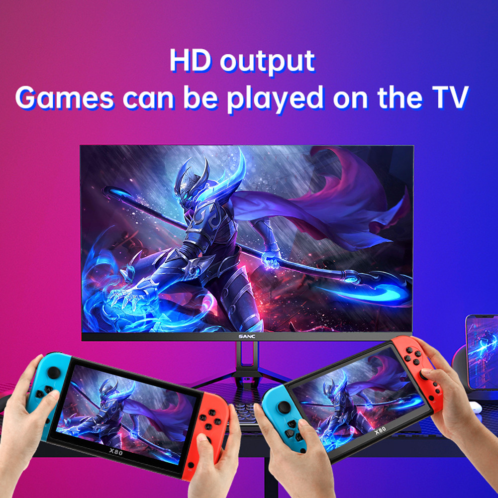 X7/X12 Plus/ X7 Plus/X80 Handheld Game Console 4.3/5.1/7/7.1Inch HD Screen Audio Video Player 20000+