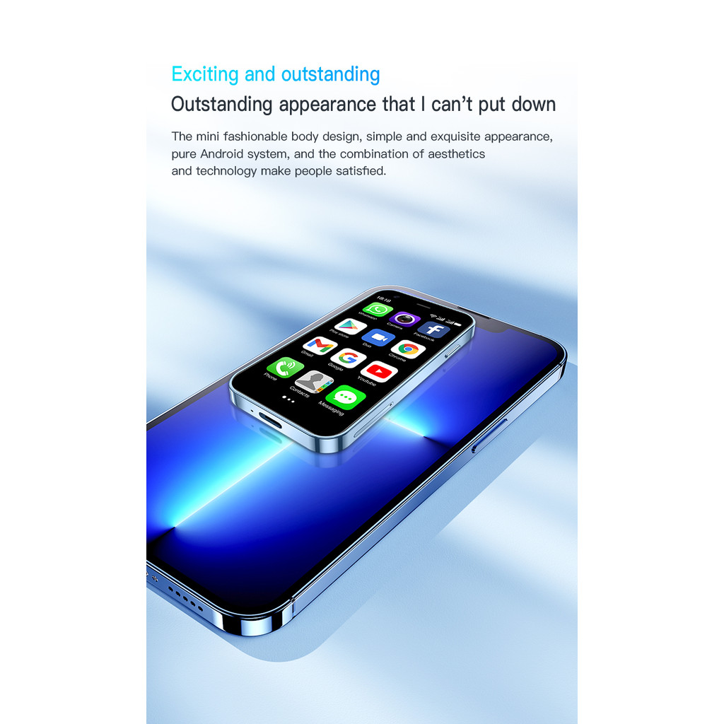 SOYES XS15 Mini Smartphone 3.0-inch Screen+Android 8.1 2+16GB Memory Dual SIM 3G Play Store Multi