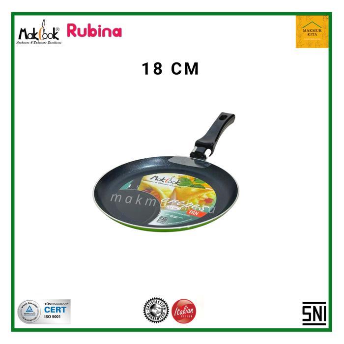 Crepes Pan 16 18 20 22 25 26 28 Cm Makcook / Wajan Teflon Risol Datar / Wajan Creper Anti Lengket