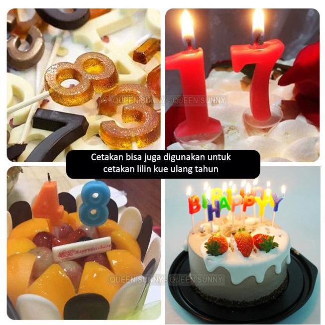 Size Besar (Versi Tebal) Cetakan Huruf A-Z & Angka Alfabet Alphabeth Cetakan Resin Cetakan Silikon