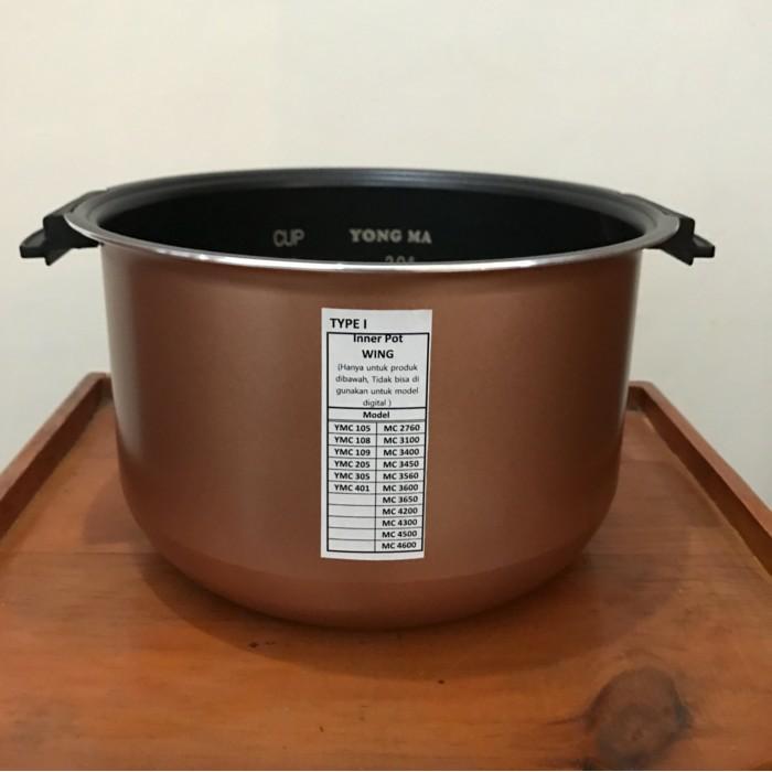 Panci Magic Com Teflon Yong Ma ,Inner Pot Wing Gold Eco Ceramic Yongma