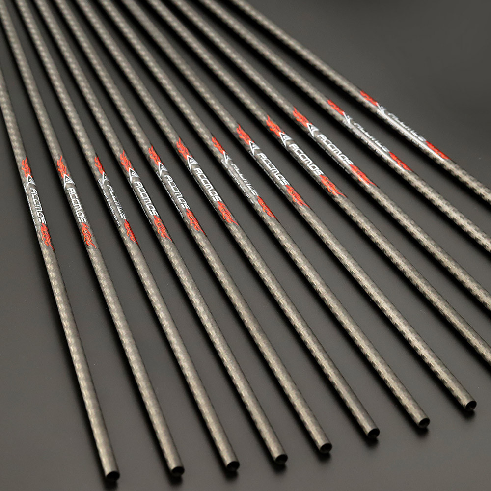 6/12/24pcs ID 6.2mm 0.001" 3K Carbon Arrow Shaft spine 200 250 300 350 400 500 600 carbon arrow Tube