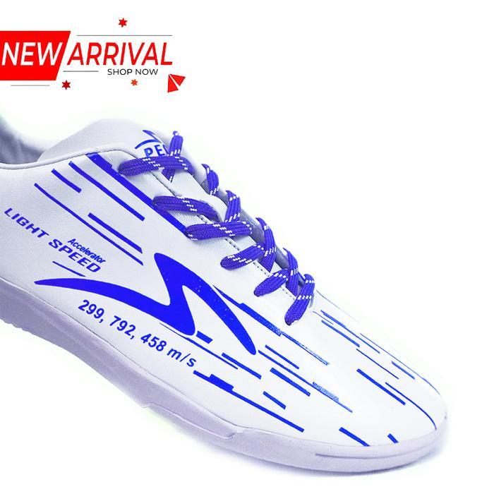 SEPATU FUTSAL SPECS LIGHTSPEED REBORN WHITE/DAZZLING BLUE