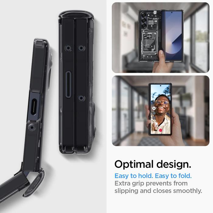 Case For Samsung Galaxy Z Fold 7 6 5 Spigen Ultra Hybrid Pro Magfit Magsafe Anti Shock Crack Clear