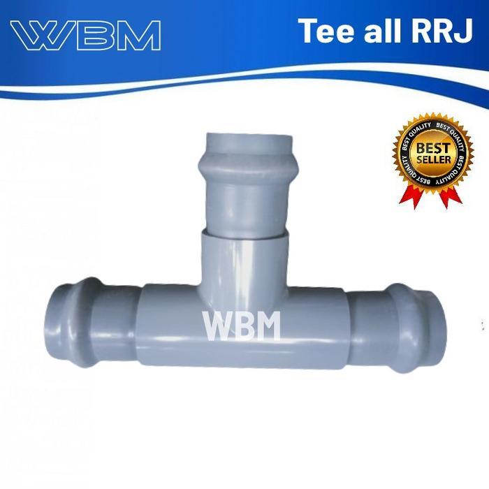 Fitting Pvc Tee Rrj 2 In 63 Mm Sni