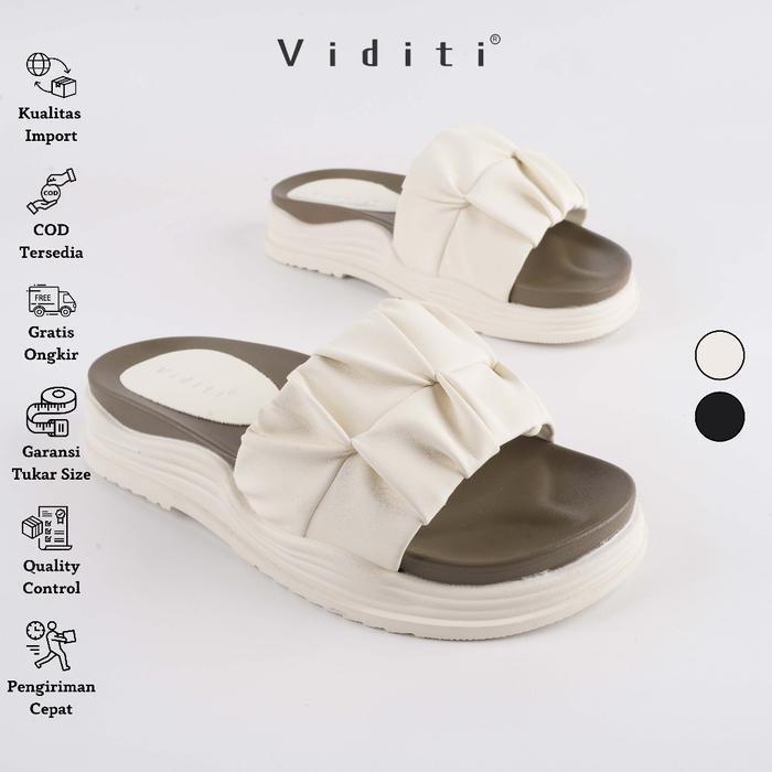 Ready Viditi Vela Shoes Sepatu Import Wanita Tumit Sandal Polos