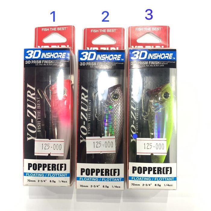 UMPAN YO-ZURI 3D INSHORE POPPER (F) 70MM