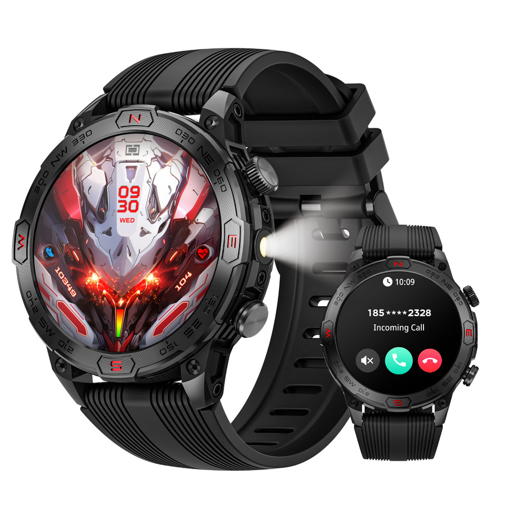 LOKMAT ZEUS 7 Pro Sport Smart Watch Round 1.43 inch Screen Waterproof Outdoor Smartwatches Calls Com