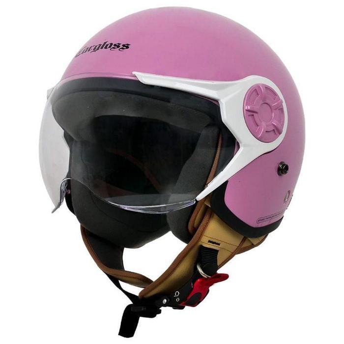 Helm Cargloss Hijab YRH Half Face new HIJAB HELMET Motorcycle - HIJAB Pink