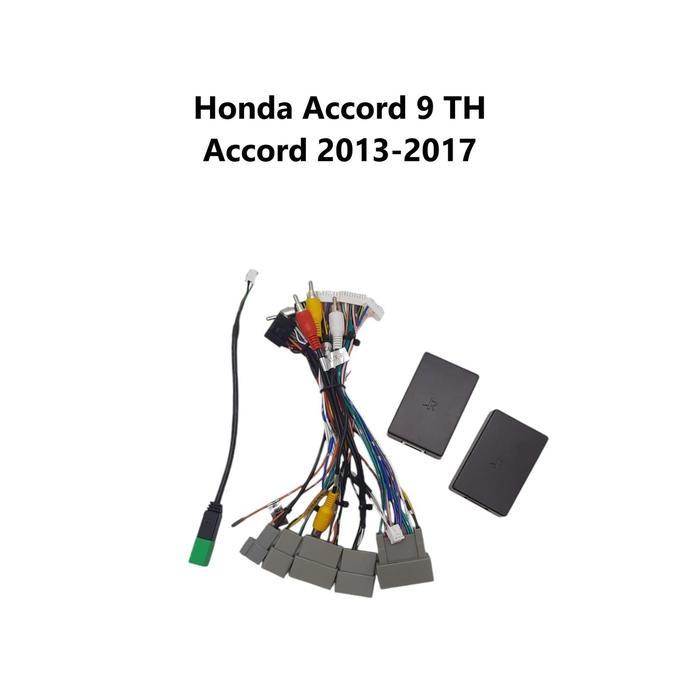 S_NET KABEL SOKET PNP CANBUS HONDA ACCORD 9 TH + AUDIO AUX ANDROID ACCORD 2013 - 2017 A - M.P