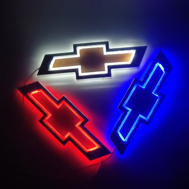 5D LED Chevrolet Car Emblem 'NO For TRUCK' Trunk Tail Logo Light Badge Compatible for All Chevrolet