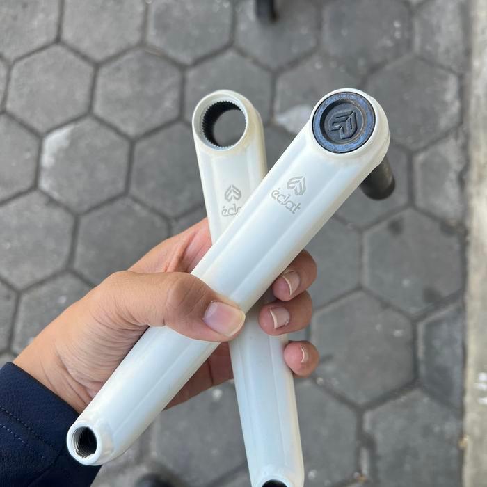 Eclat Tibia Bmx Crank 2Pcs Putih 2 Pcs 175 Cranks Gir Arm Oversize 22