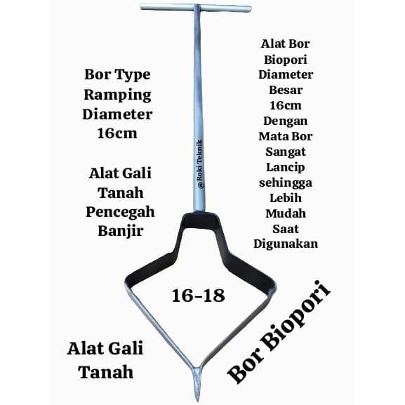 Alat Bor Tanah Multifungsi Bor Biopori Sumur Resapan